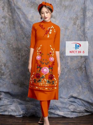 Vải Áo Dài Cách Tân Hoa In 3D AD NTCT39 40